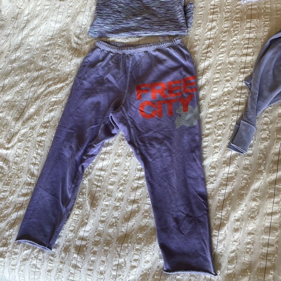 BUNDLE Aviator Nation Zip-Up XS & Free City Sweatpants Small EUC! - Picture 9 of 16